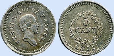 5 Centimes HENRI V